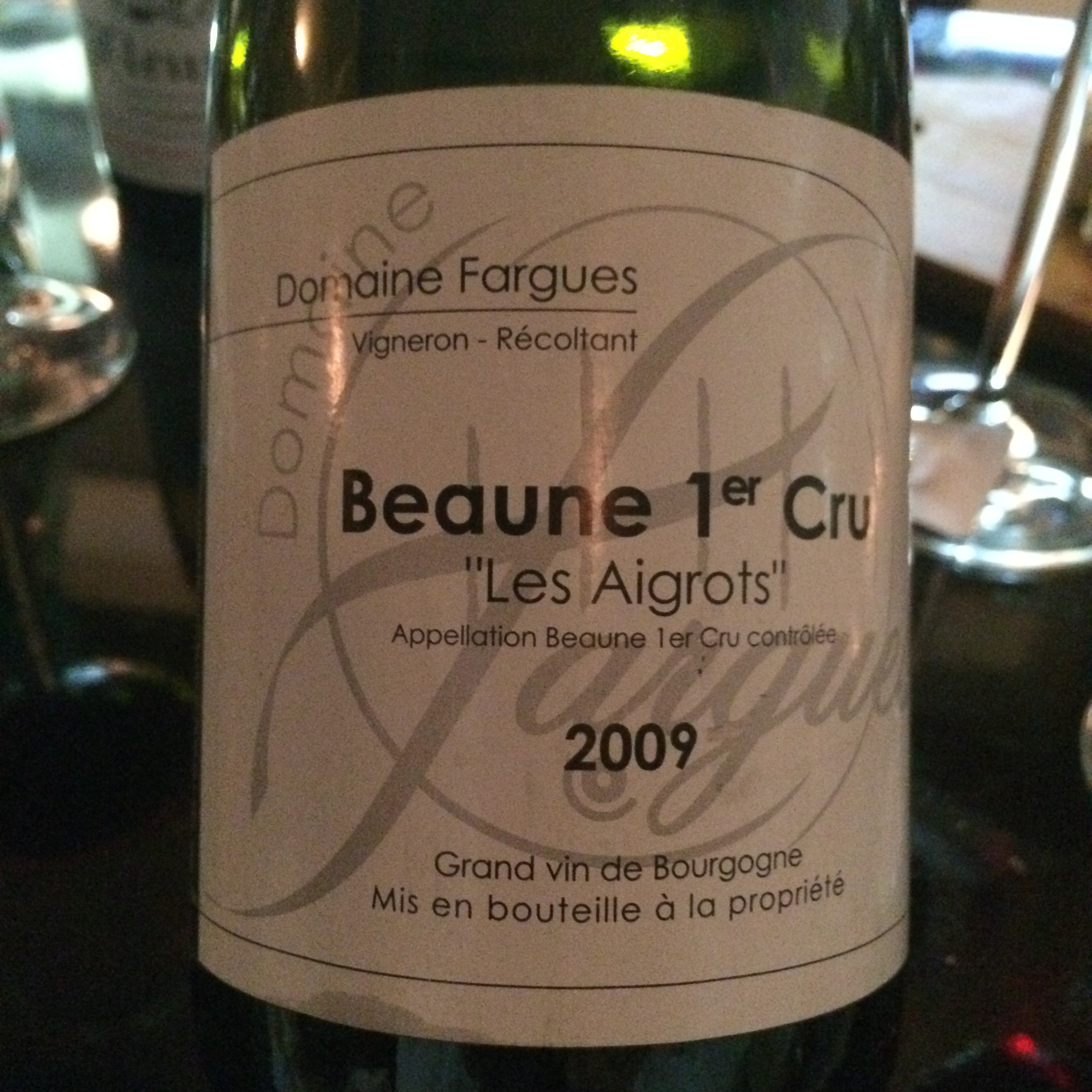 domaine fargues beaune premier cru