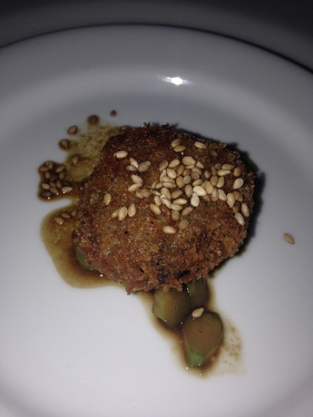 bolinho de pato desfiado