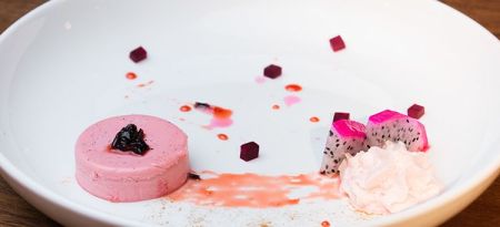 panna cotta chocolate branco beterraba