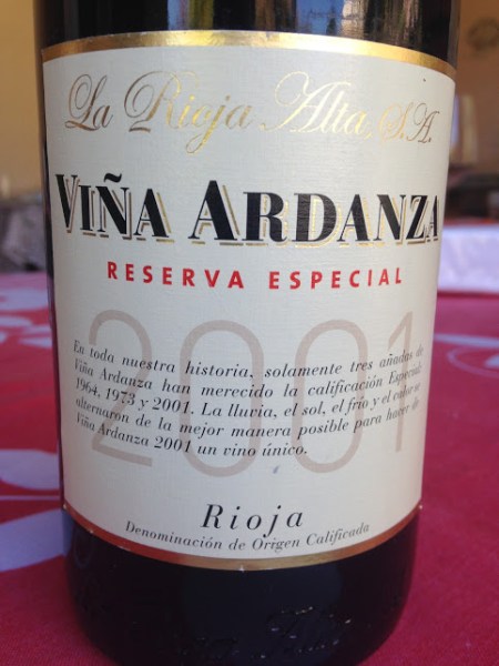 rioja alta ardanza 2001