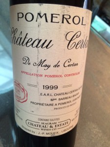 chateau certan pomerol 99