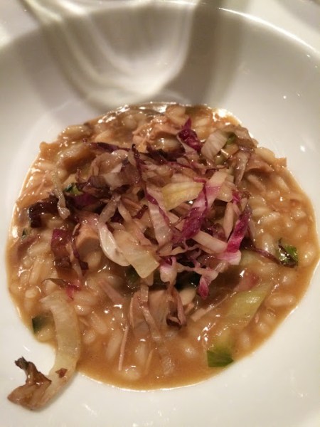 ristorantino risoto faisao e radicchio