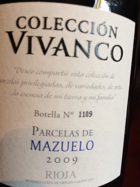 vivanco mazuelo 2009