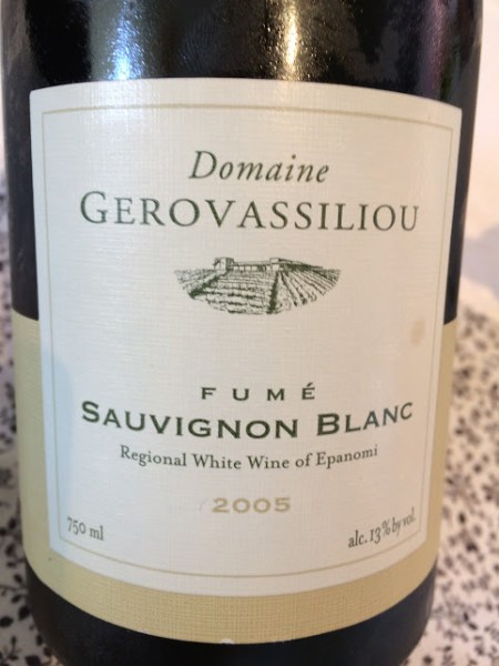 gerovassiliou sauvignon blanc 2005