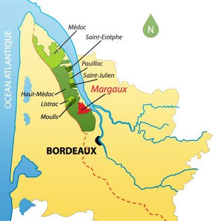 bordeaux medoc mapa