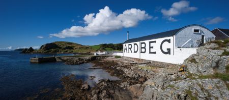 Ardbeg Distillery and new on site accommodation on Islay in the Inner Hebrides.