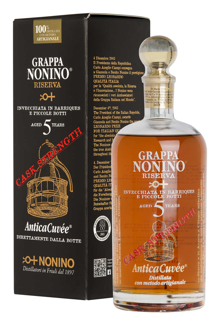 grappa nonino -riserva-5-years-antica-cuvée-cask-strength