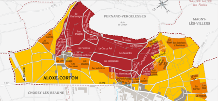 Corton Grand Cru vignobles