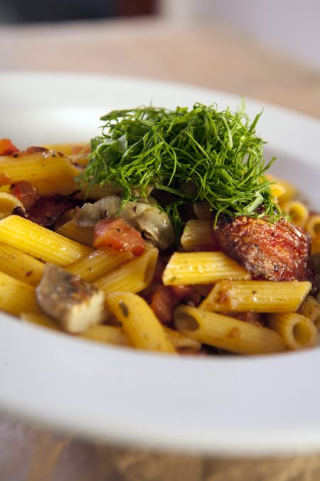 penne com carciofini